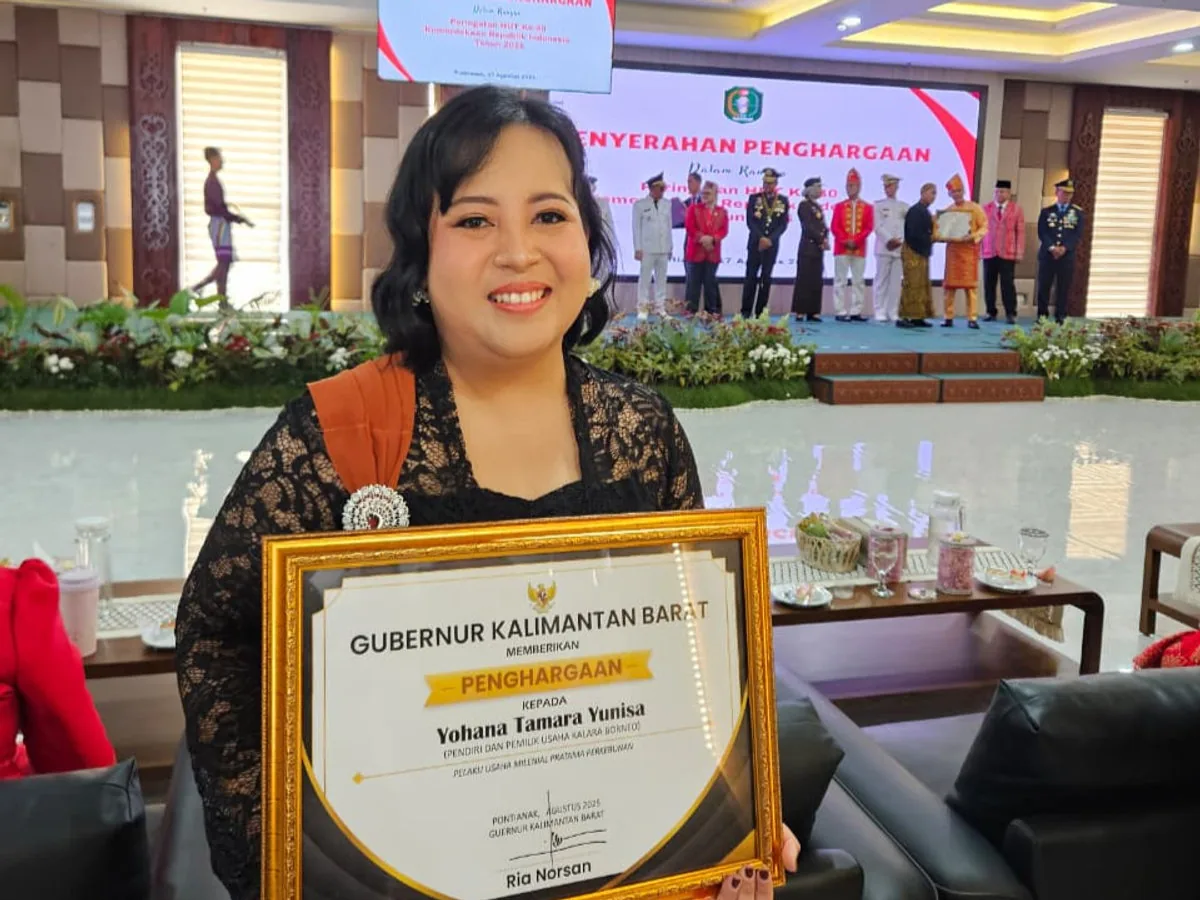 Founder Kalara Borneo Terima Penghargaan Youngpreneur with Impact pada HUT RI ke-80